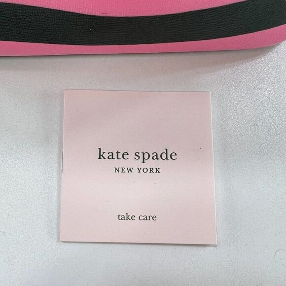 Kate Spade NWOT Sylvia Small Dome Crossbody Bag Pink & Dark Green Stripes - Picture 6 of 14